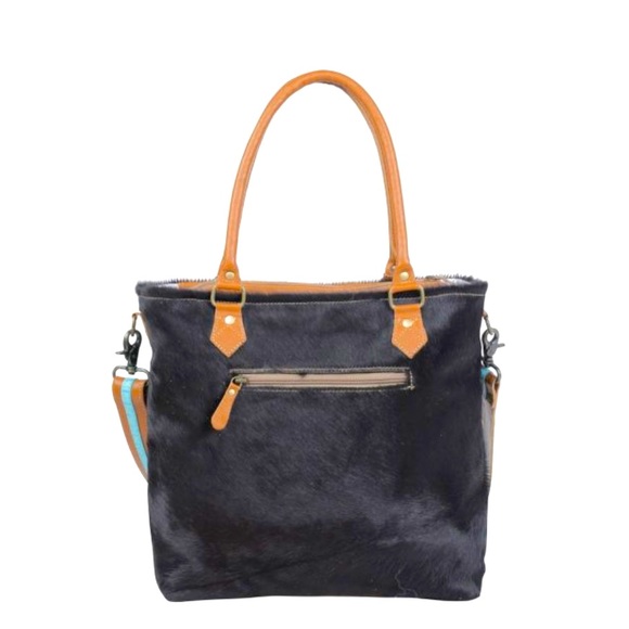 MYRA-HAND TOOLED LEATHER HAIR ON HANDBAG - Picture 6 of 9